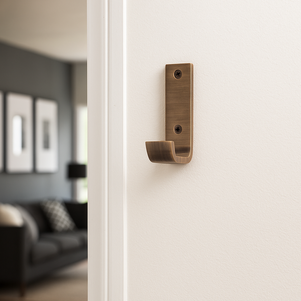 Leon Brass Wall Hook - Modern Brass Towel Hook