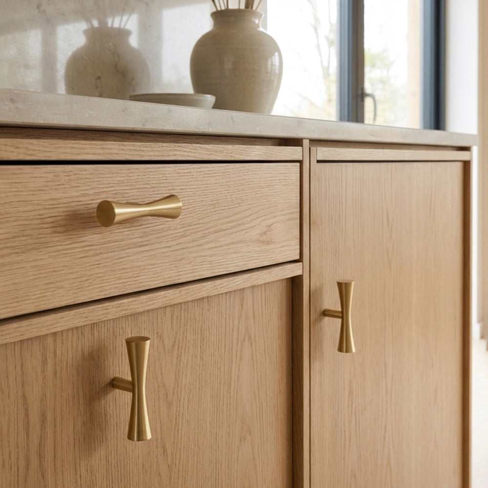 Ravenna Mid-Century Modern Brass Cabinet Hardware Knob