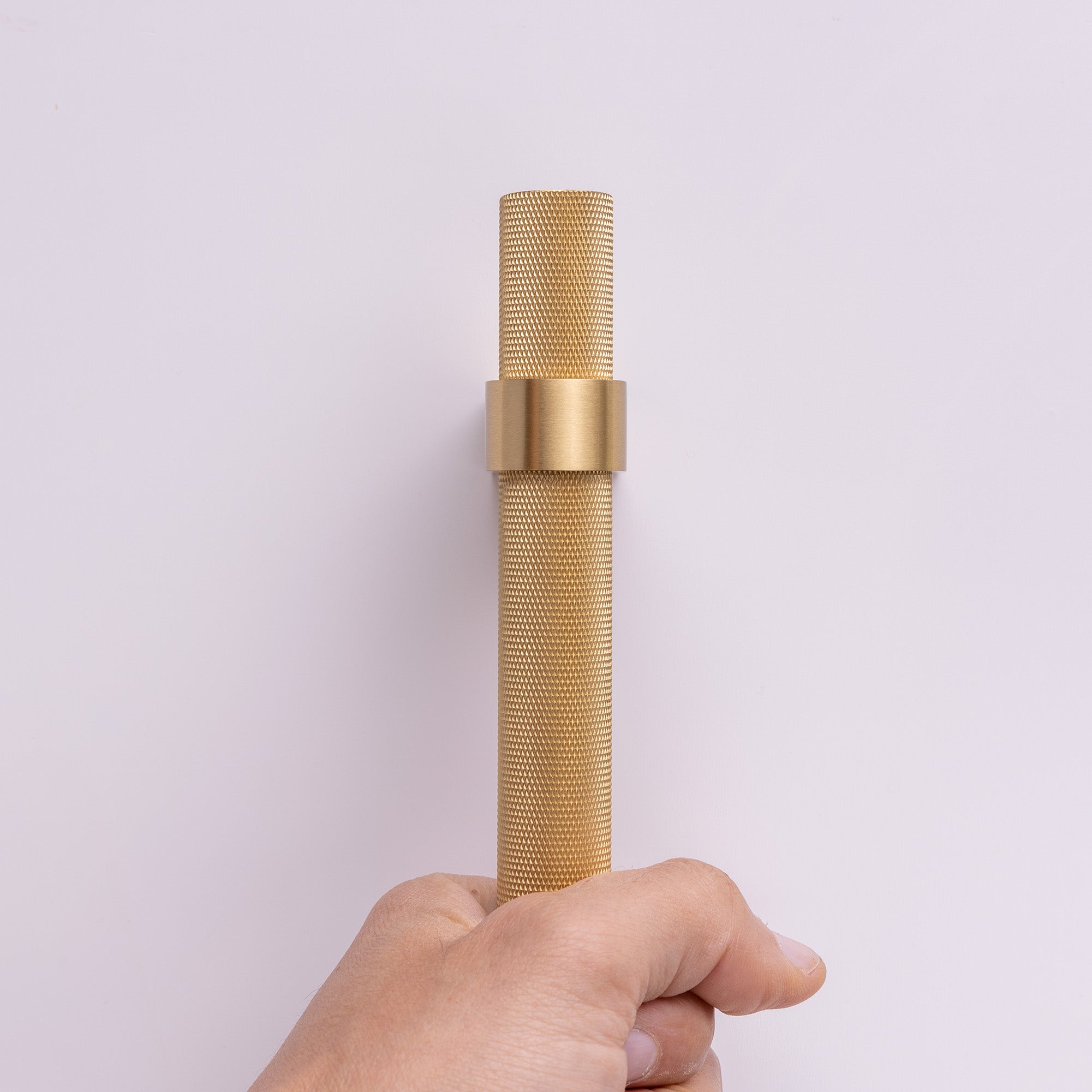 Vanderbilt Brass Appliance Pull Knurled for Integrated Panel Ready Appliances