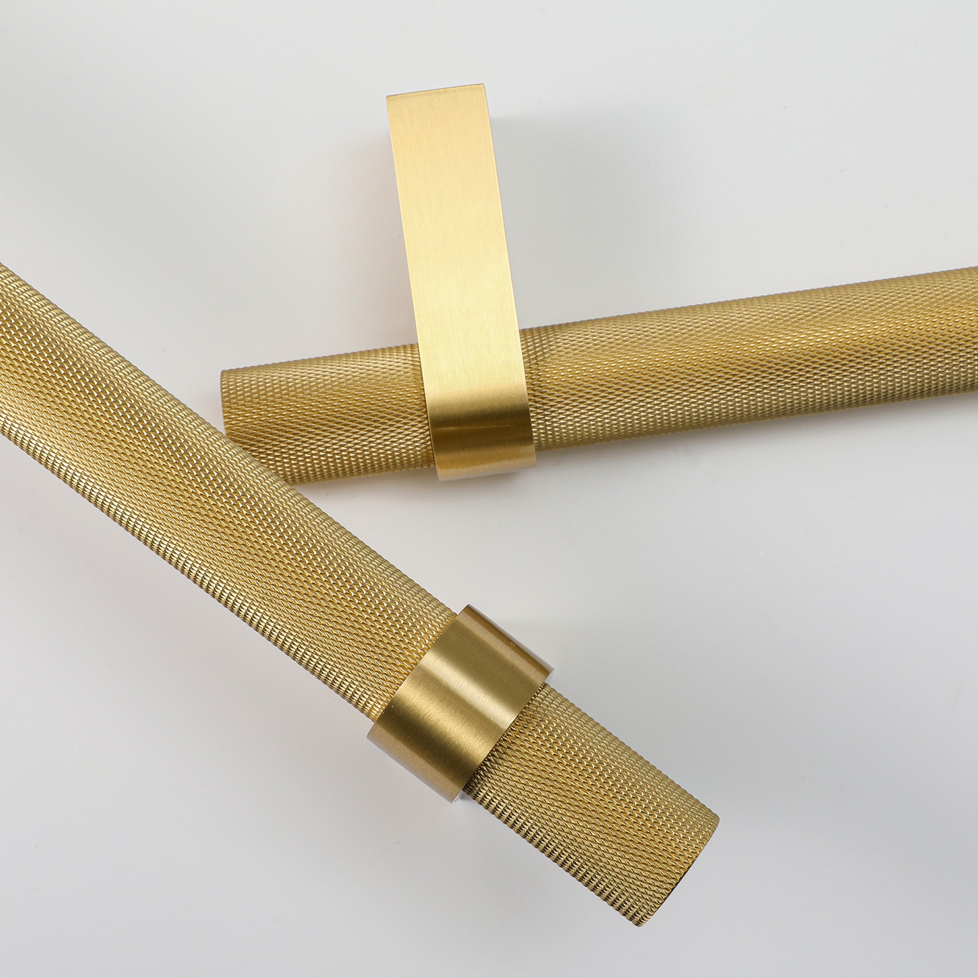 Vanderbilt Brass Appliance Pull Knurled for Integrated Panel Ready Appliances