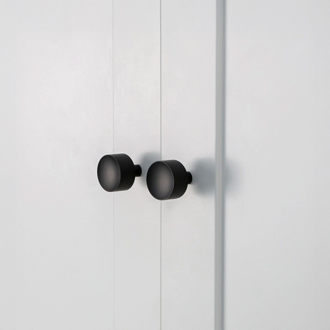 Solid Brass Concave Mid Century Modern Cabinet Knob