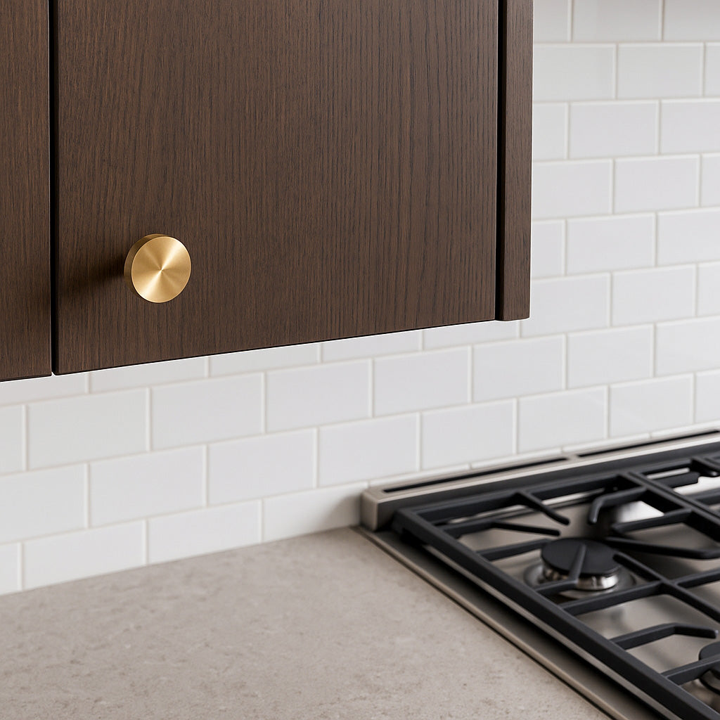 Milan Brass Modern Cabinet Knob