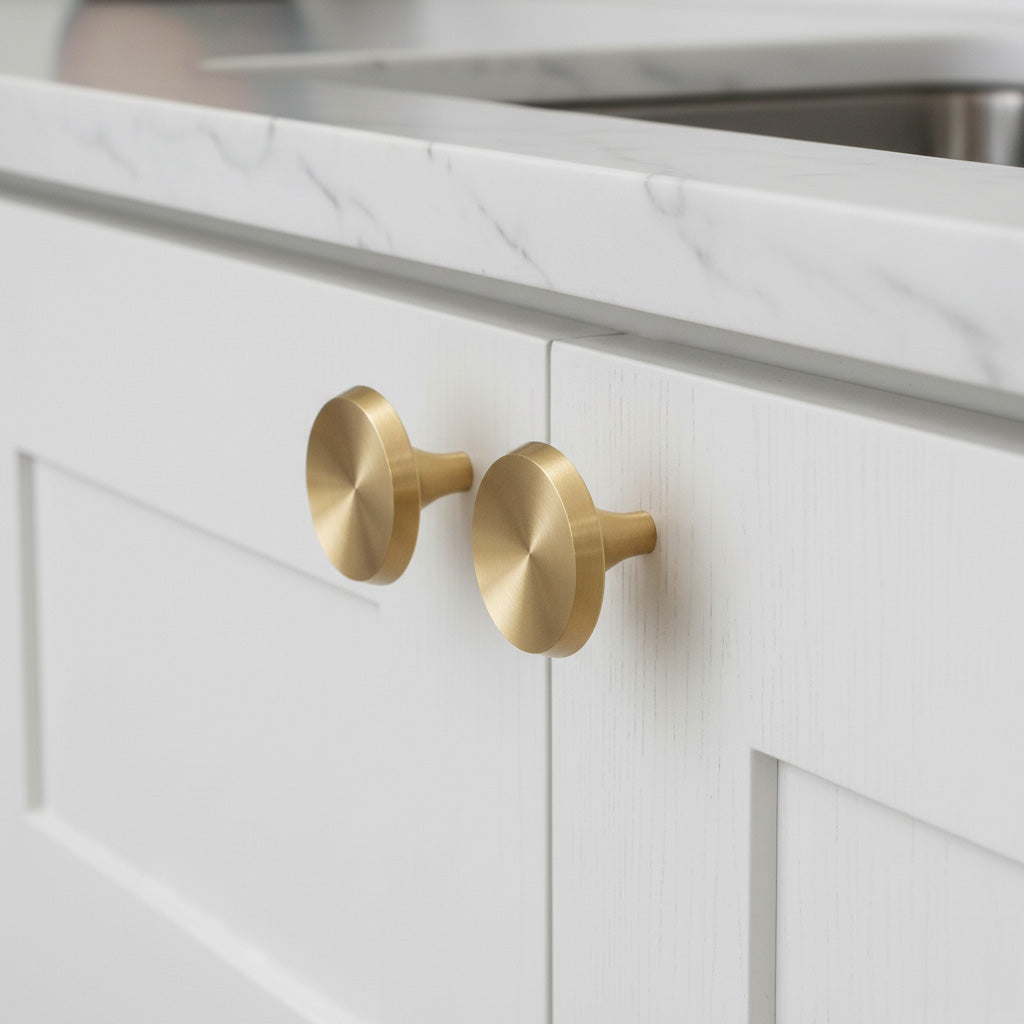Milan Brass Modern Cabinet Knob