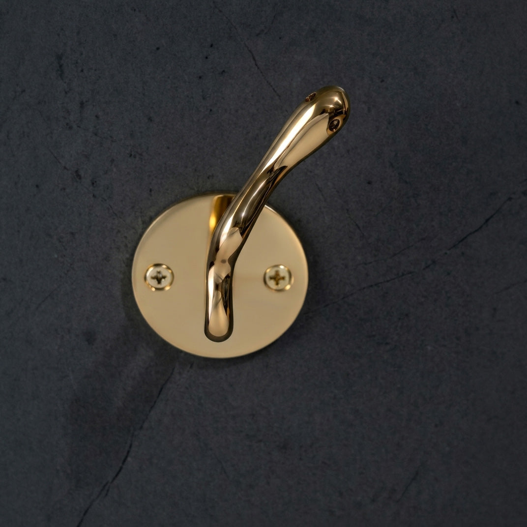 Serpent Brass Wall Hook