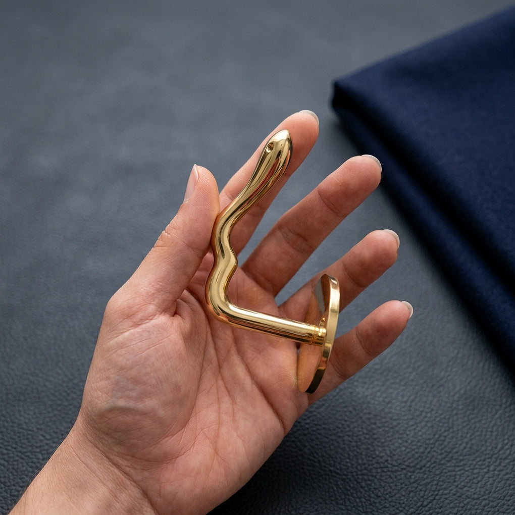 Serpent Brass Wall Hook