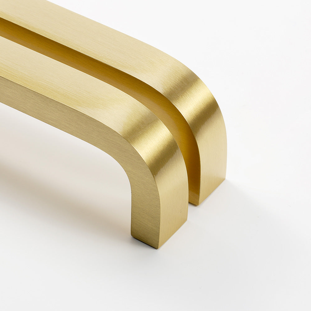25 Inch Brass Appliance Pull - Mid Century