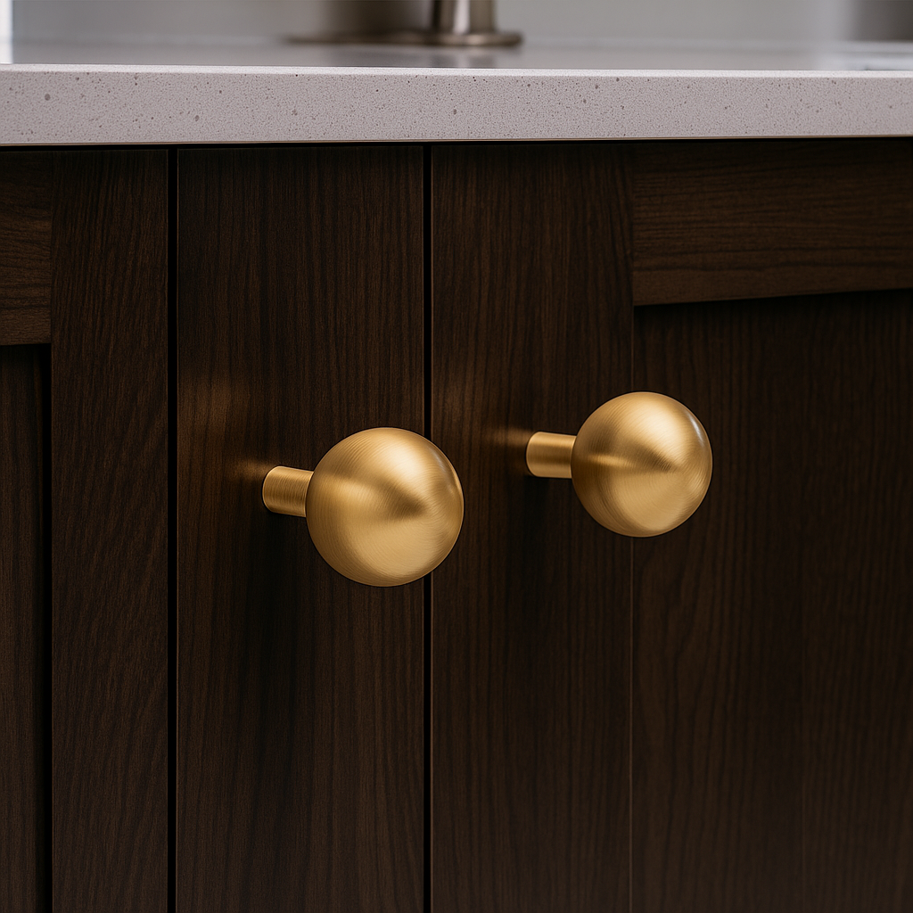 Stockholm Modern Solid Brass Ball Cabinet Knob