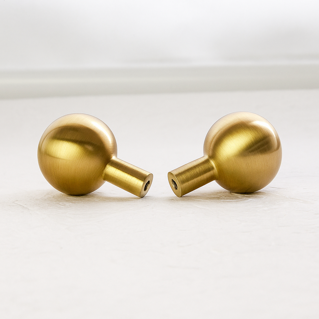 Stockholm Modern Solid Brass Ball Cabinet Knob