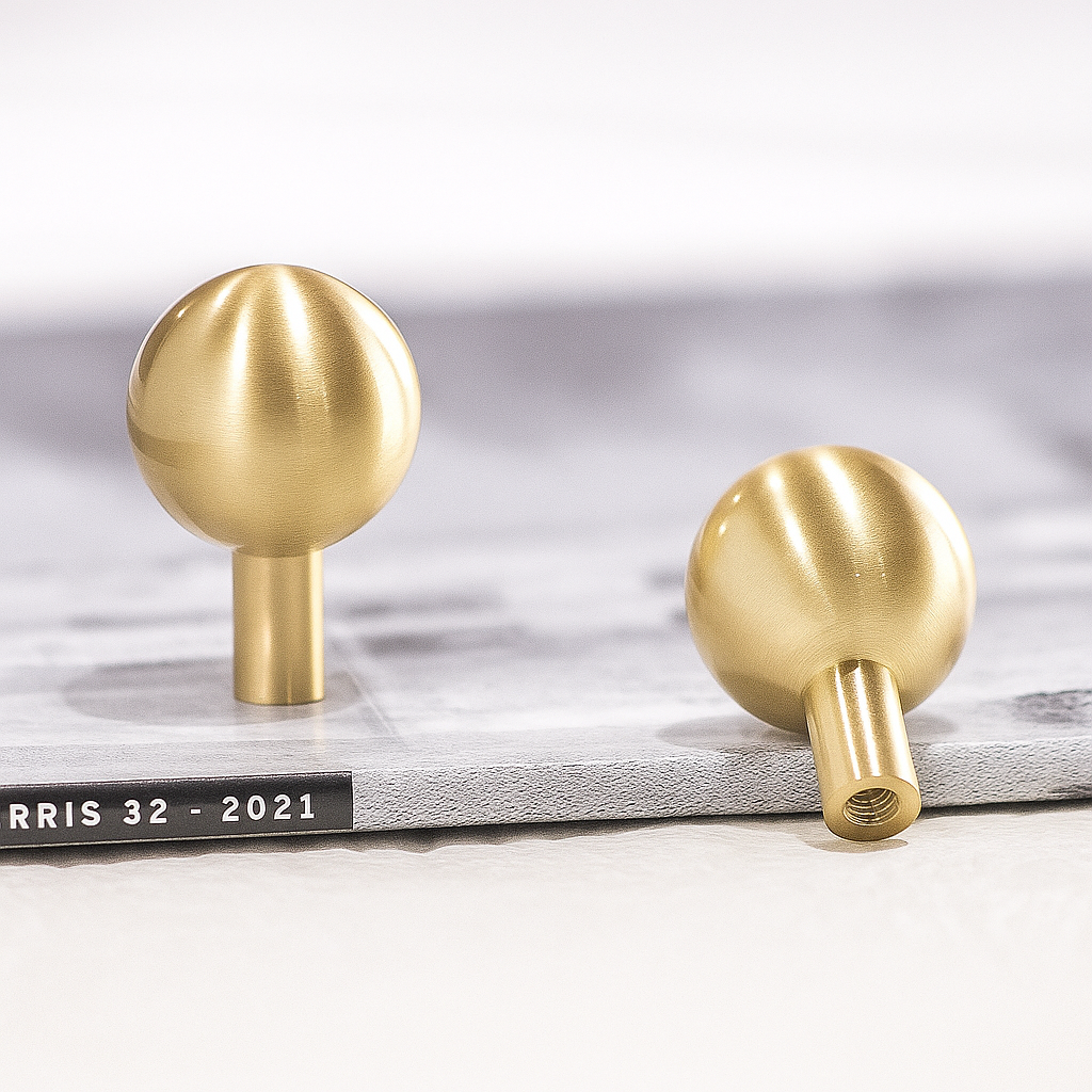 Stockholm Modern Solid Brass Ball Cabinet Knob