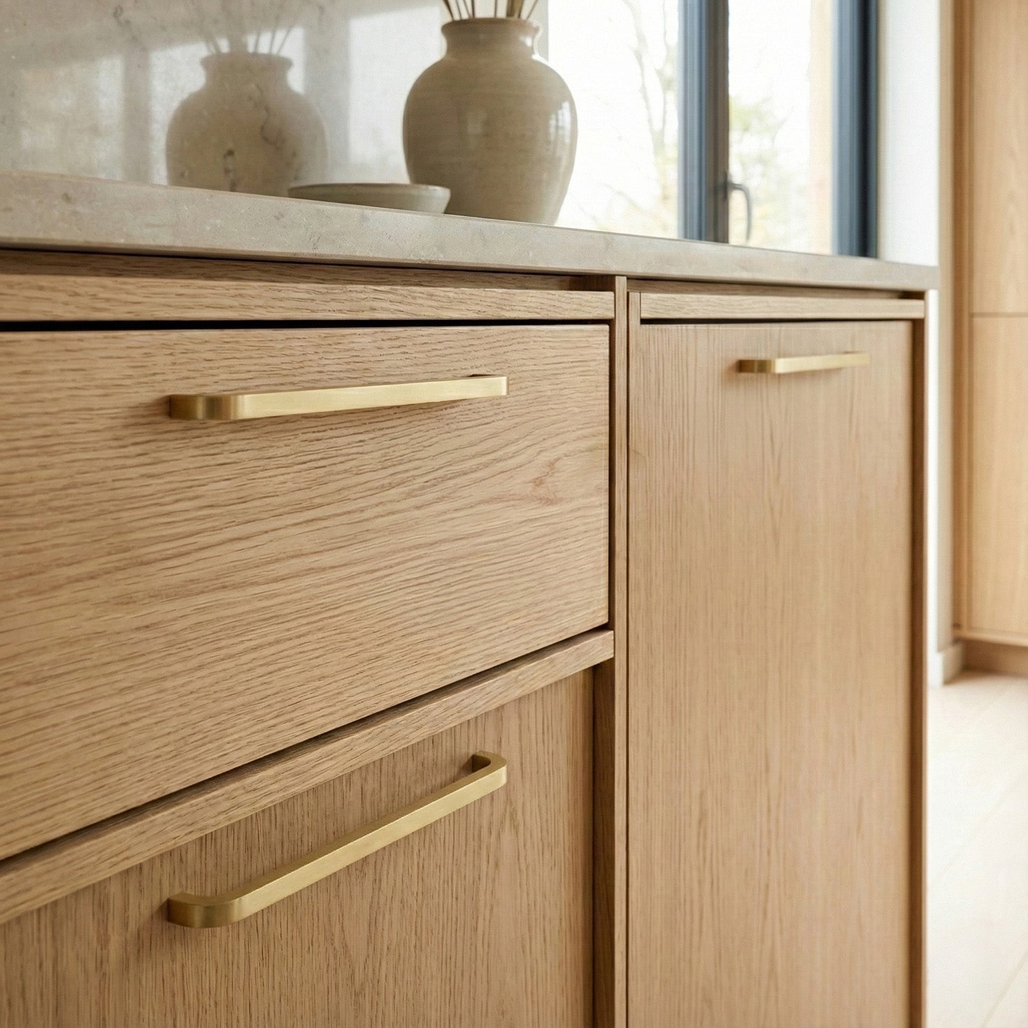 Redefine Hardware Mid Century Brass Cabinet and Drawer Bar Pull