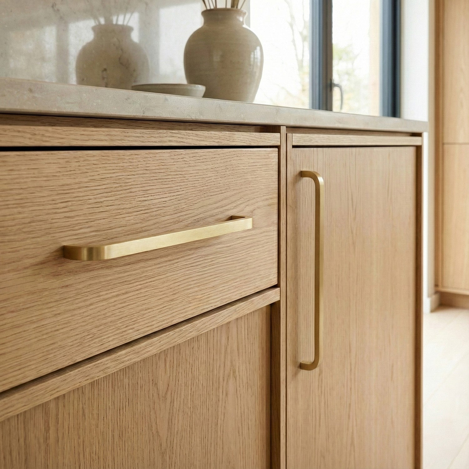 Redefine Hardware Mid Century Brass Cabinet and Drawer Bar Pull