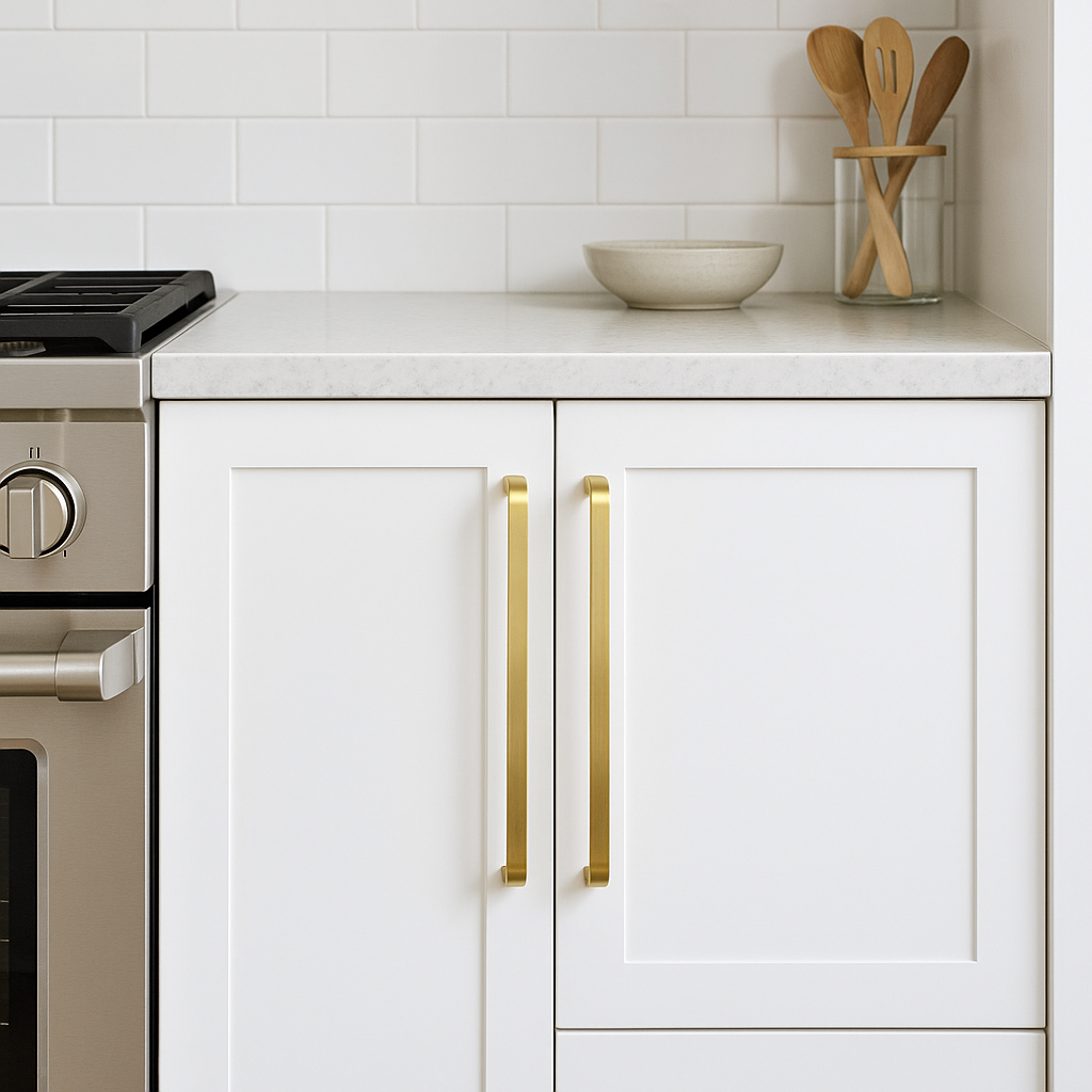 Redefine Hardware Mid Century Brass Cabinet and Drawer Bar Pull