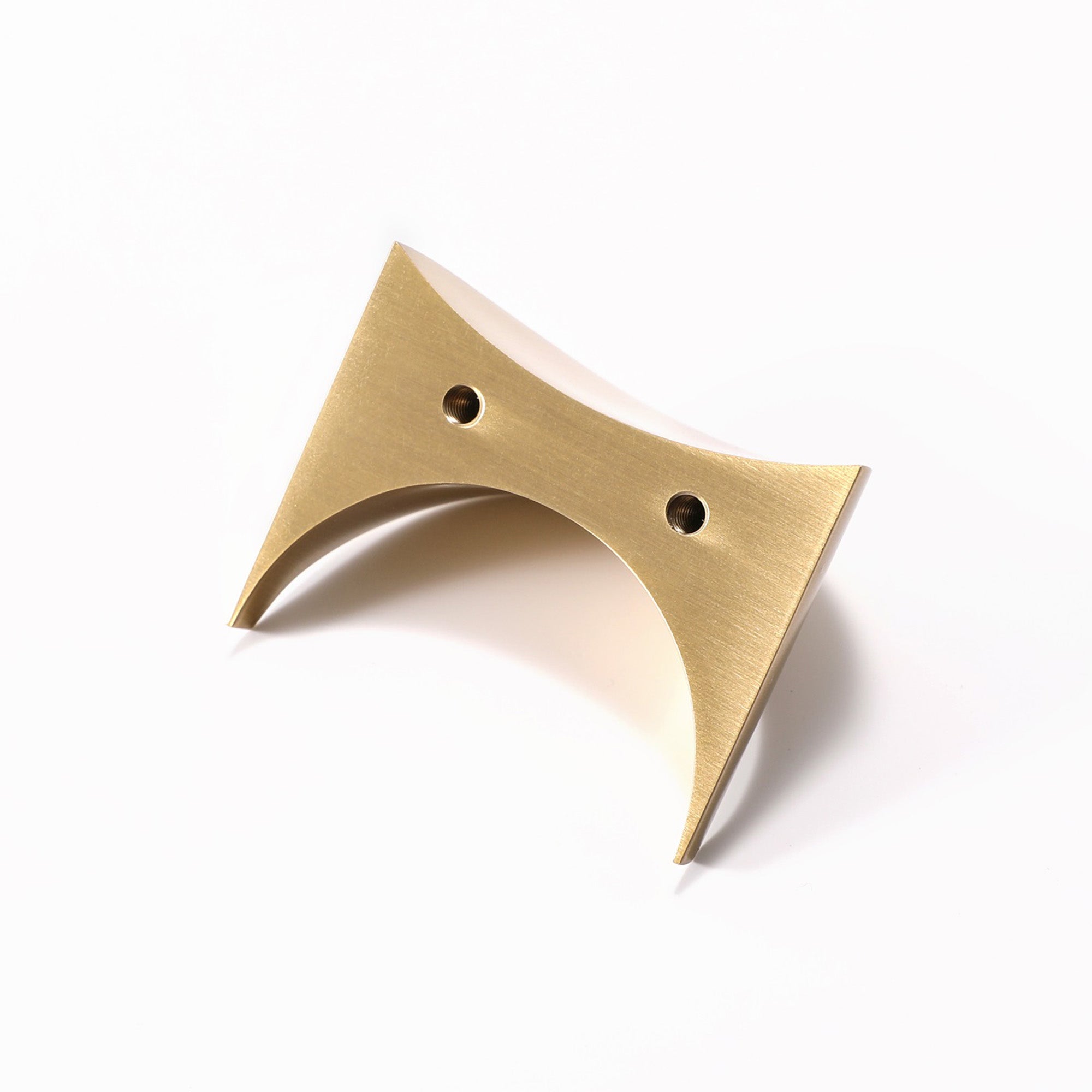 Brass Brasilia Style Mid Century Modern Drawer and Cabinet Pull