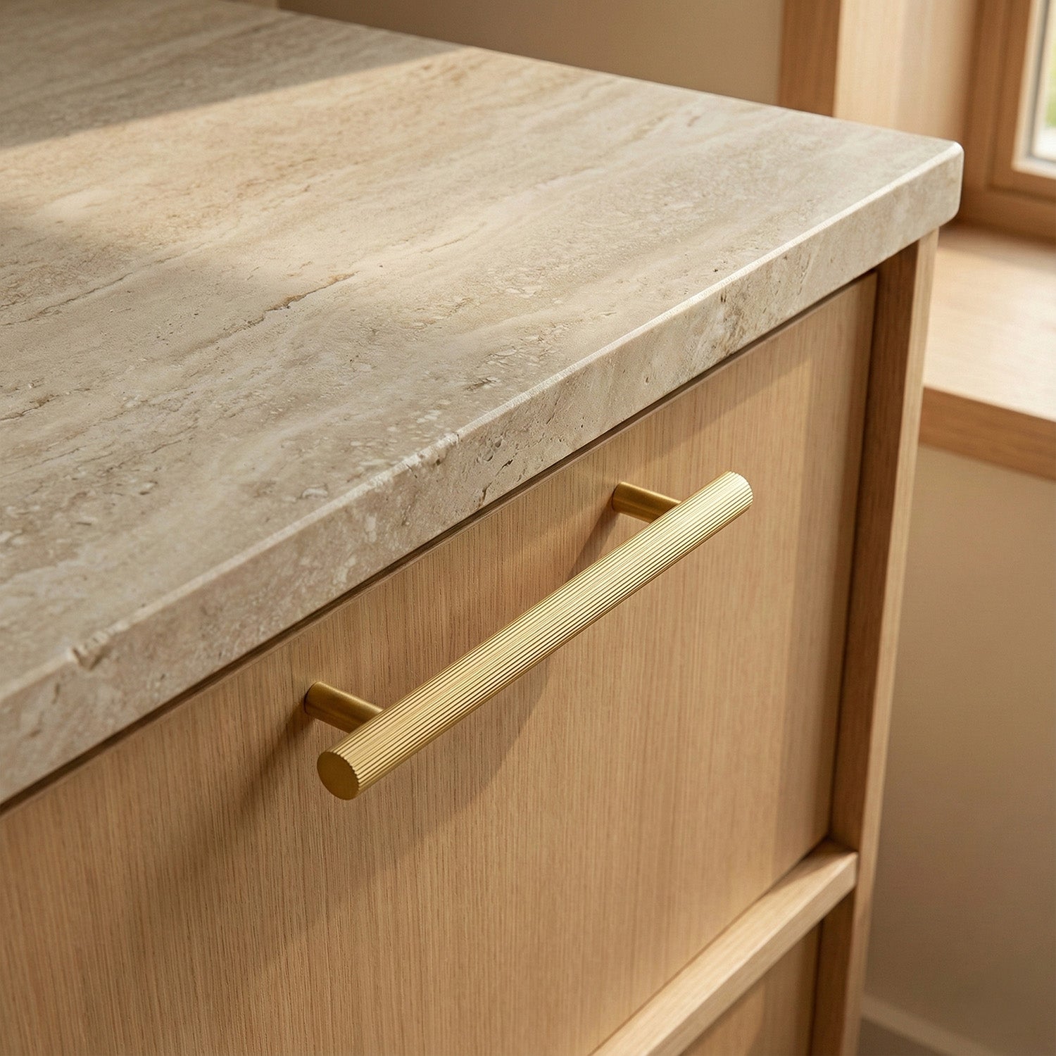 The Aristocrat Brass Cabinet Pull - Mid Century Modern Design