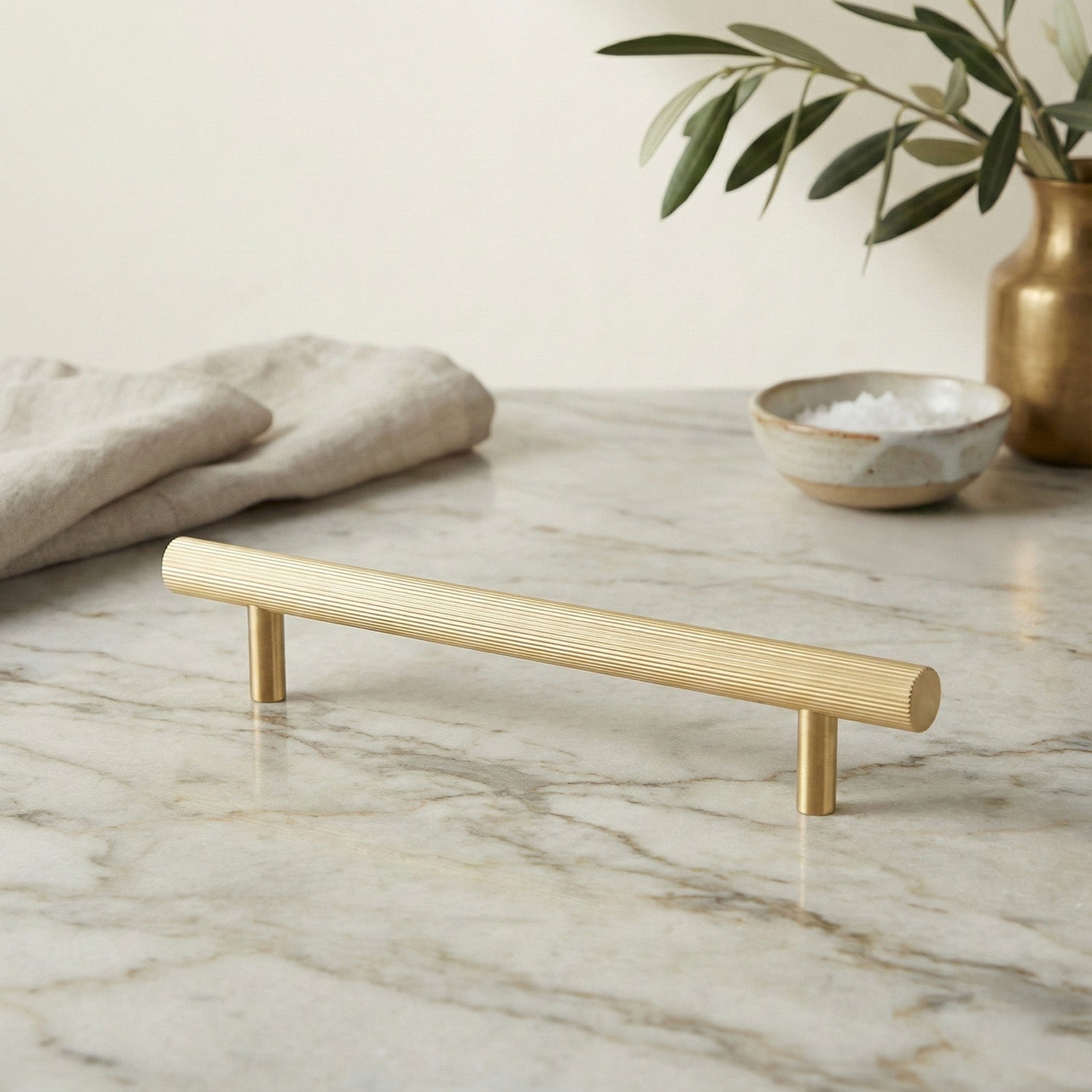 The Aristocrat Brass Cabinet Pull - Mid Century Modern Design