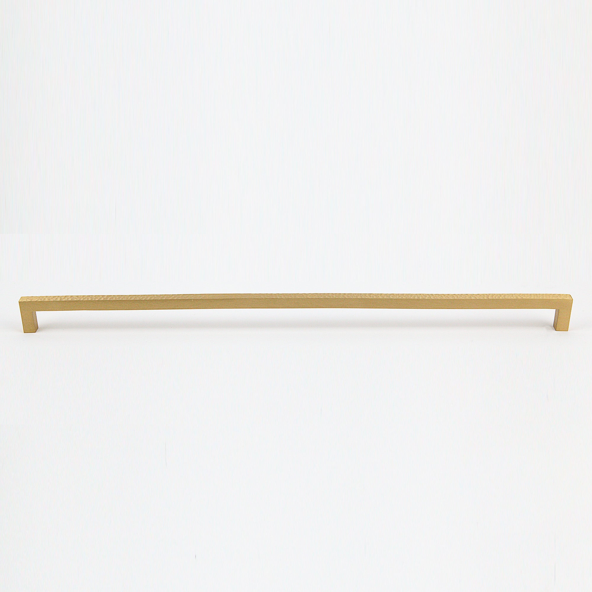 Hammered Brass Slim 18" Panel Appliance Bar Pull - Modern