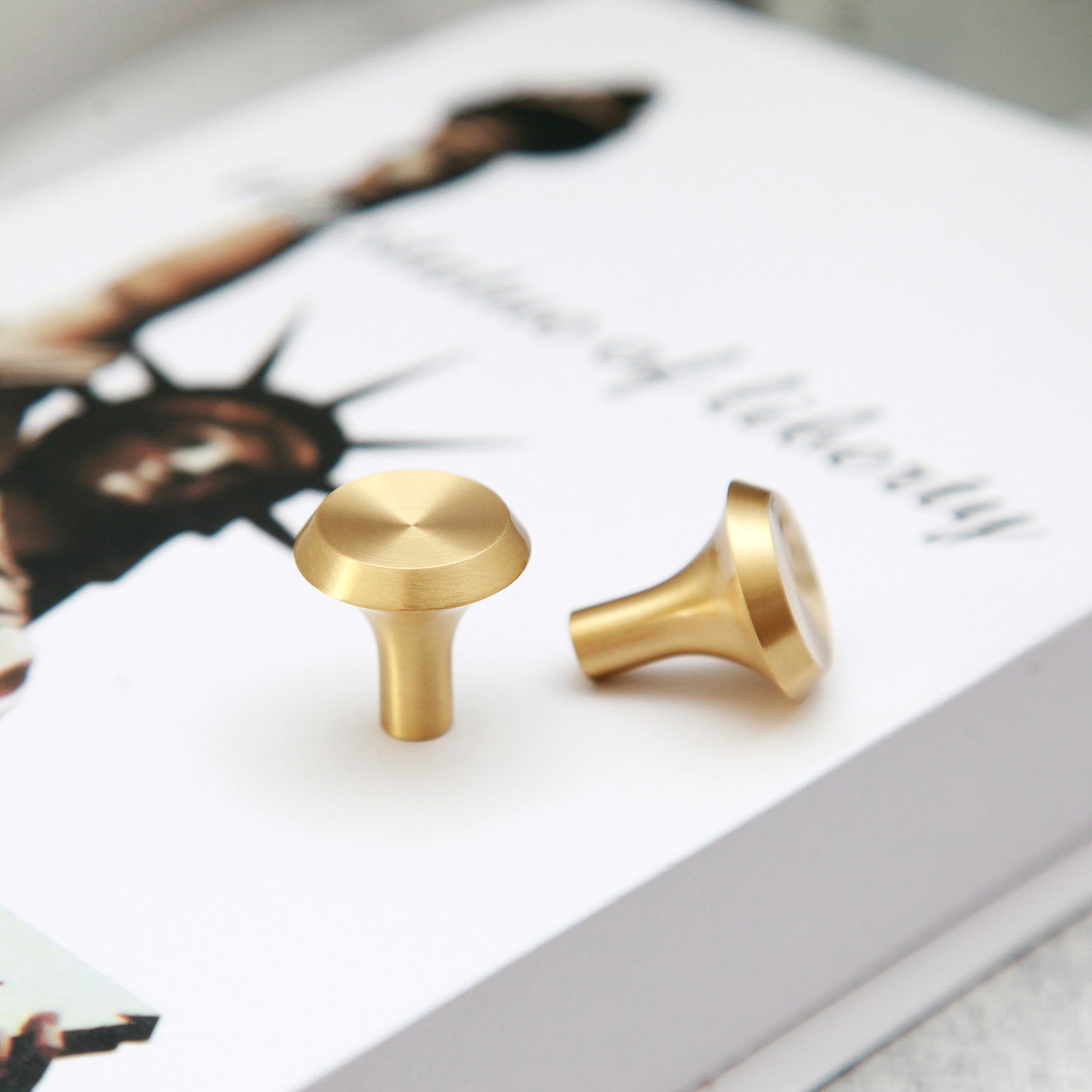 Milan Brass Modern Cabinet Knob