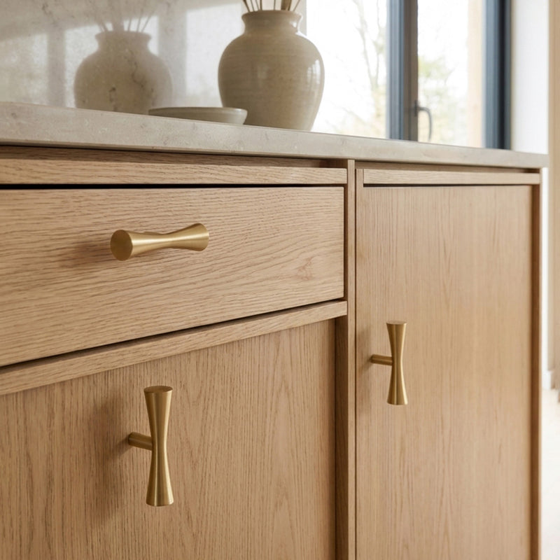 Ravenna Mid-Century Modern Brass Cabinet Hardware Knob