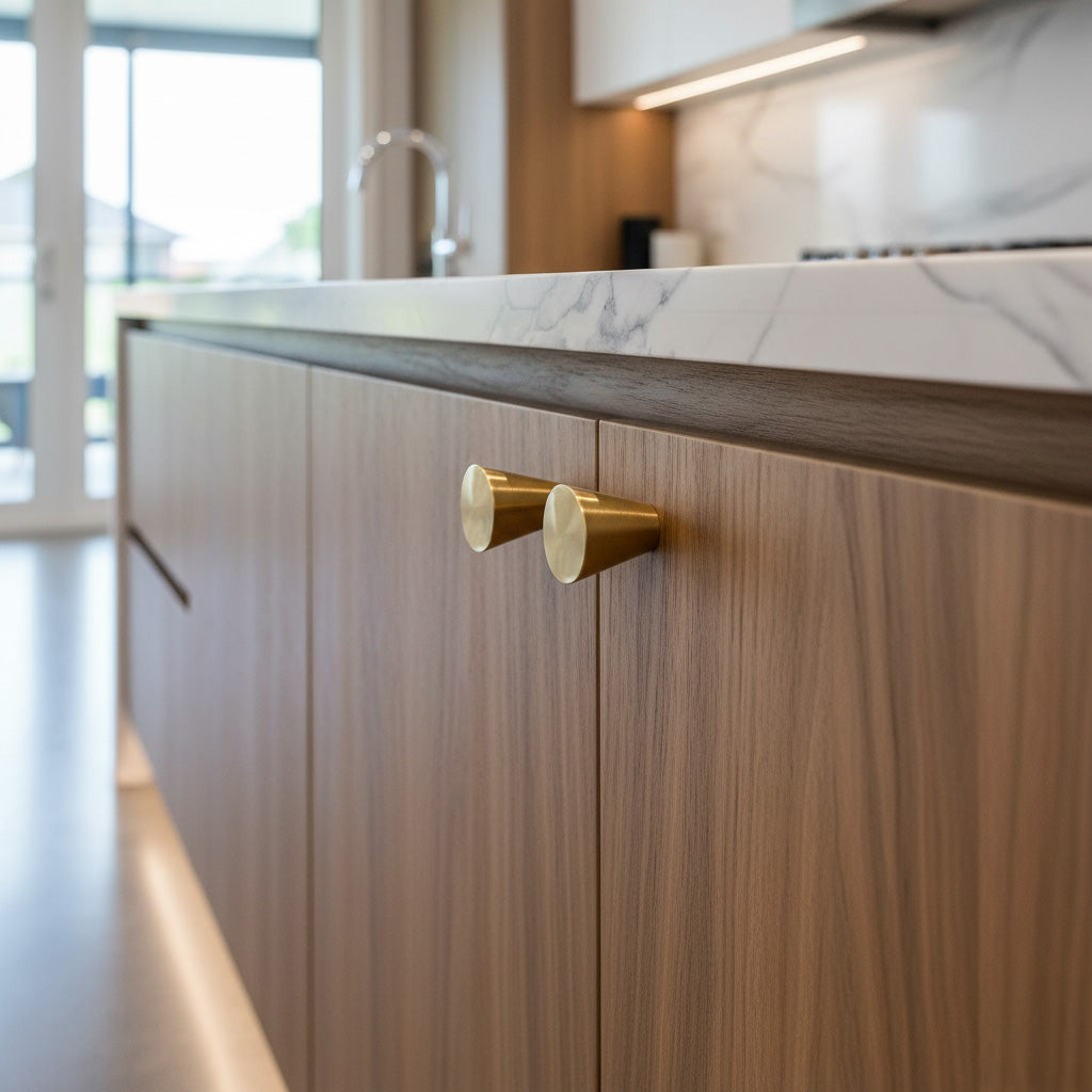 Geneva Brass Mid Century Modern McCobb Style Cabinet Knob