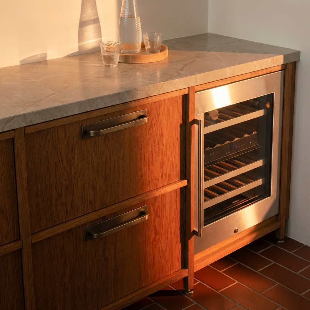 Oxford Bronze Brass Cabinet Pull with Backplate