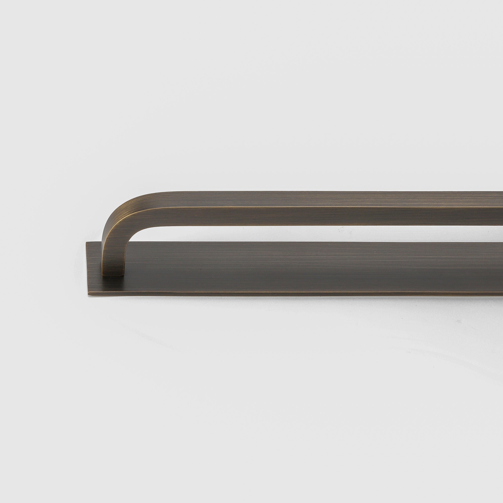 Oxford Bronze Brass Cabinet Pull with Backplate