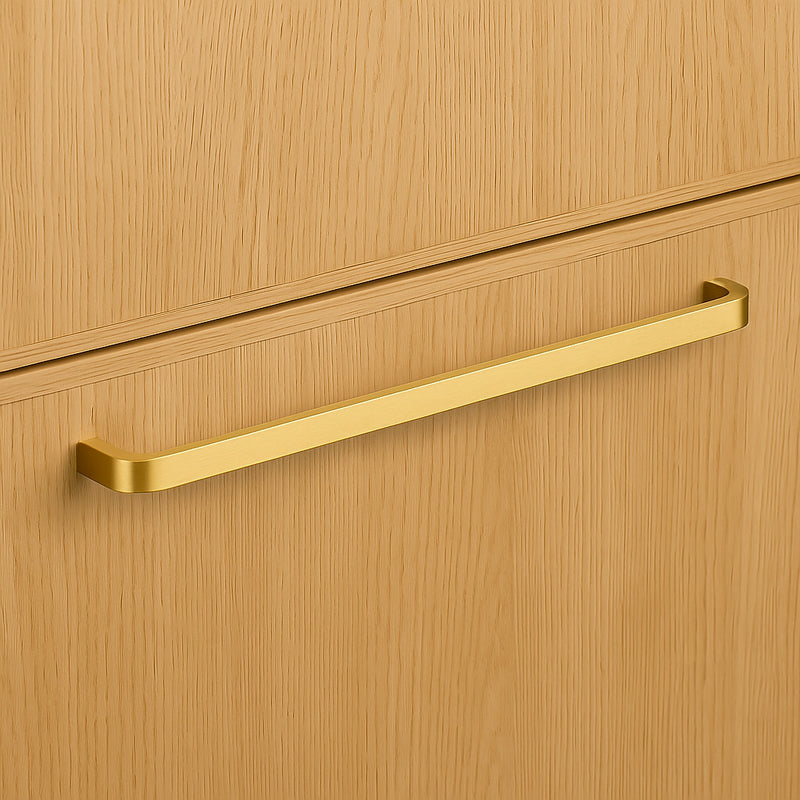 25 Inch Brass Appliance Pull - Mid Century