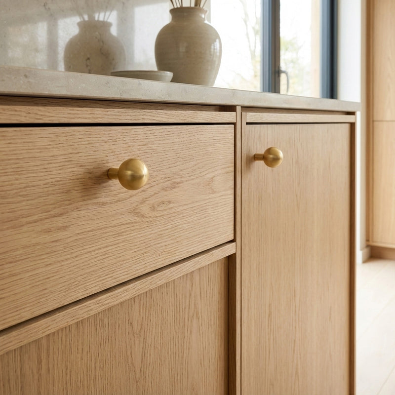 Stockholm Modern Solid Brass Ball Cabinet Knob