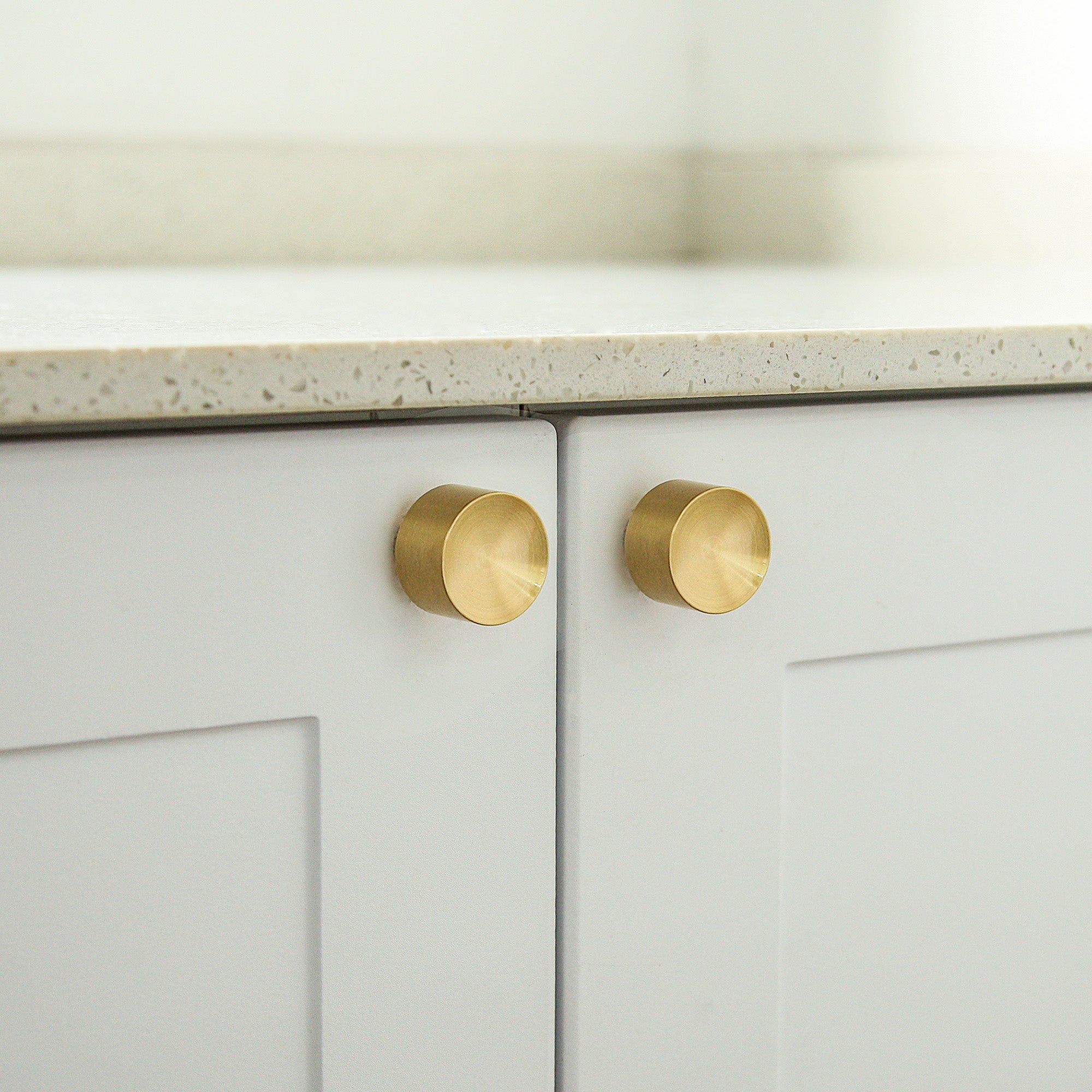Knobs - Mid Century Modern Brass Cabinet Furniture Knobs