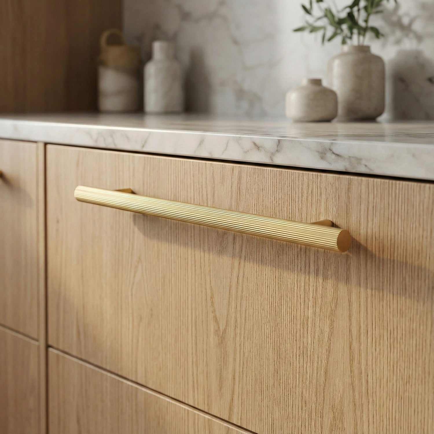 The Aristocrat Brass Cabinet Pull - Mid Century Modern Design