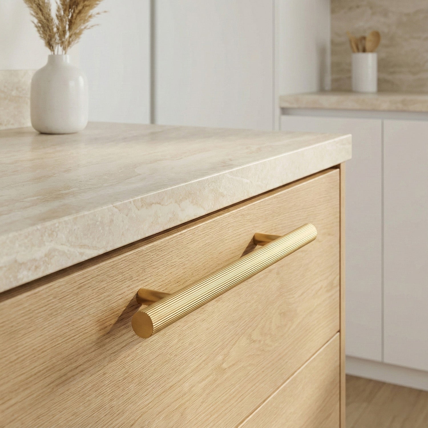 The Aristocrat Brass Cabinet Pull - Mid Century Modern Design