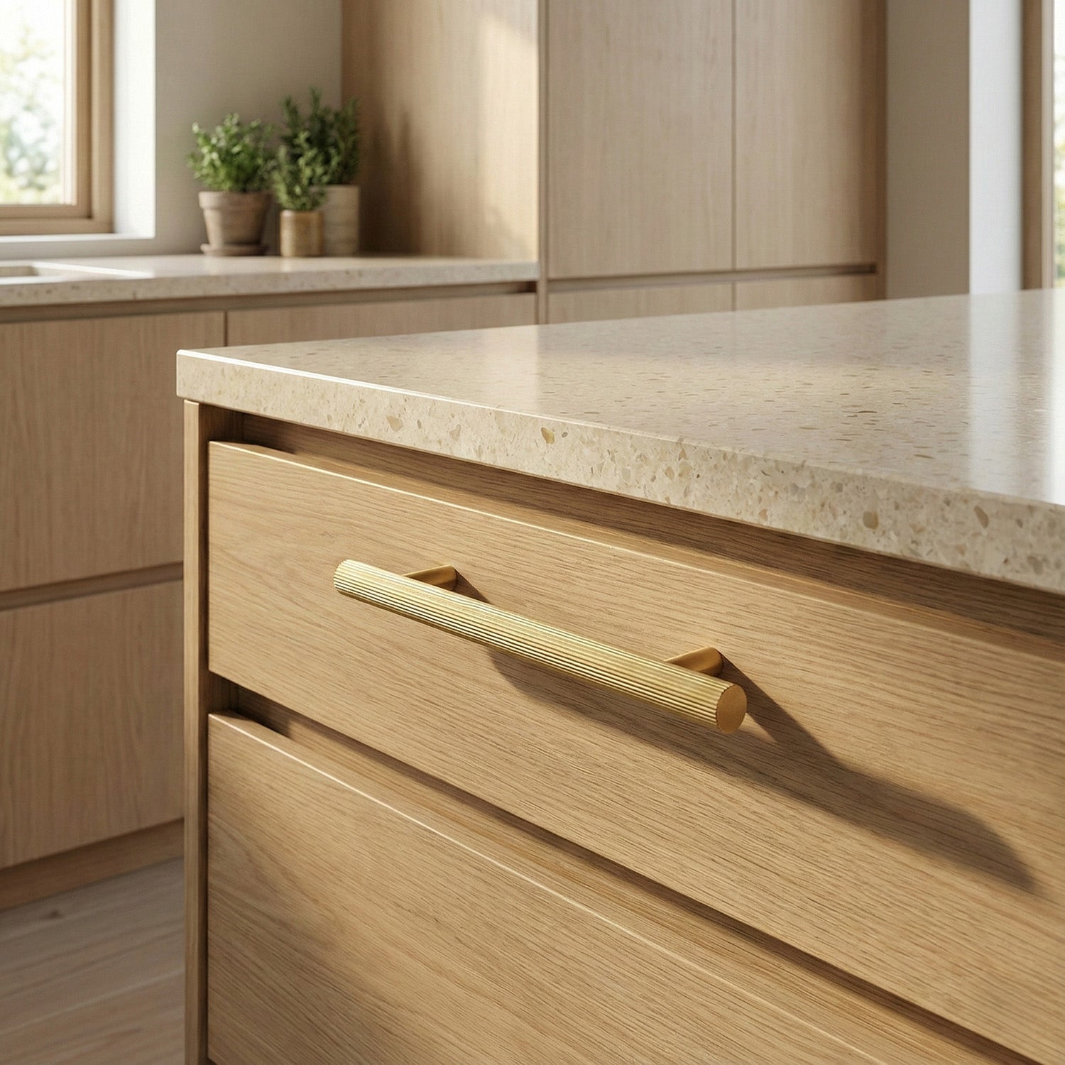 The Aristocrat Brass Cabinet Pull - Mid Century Modern Design