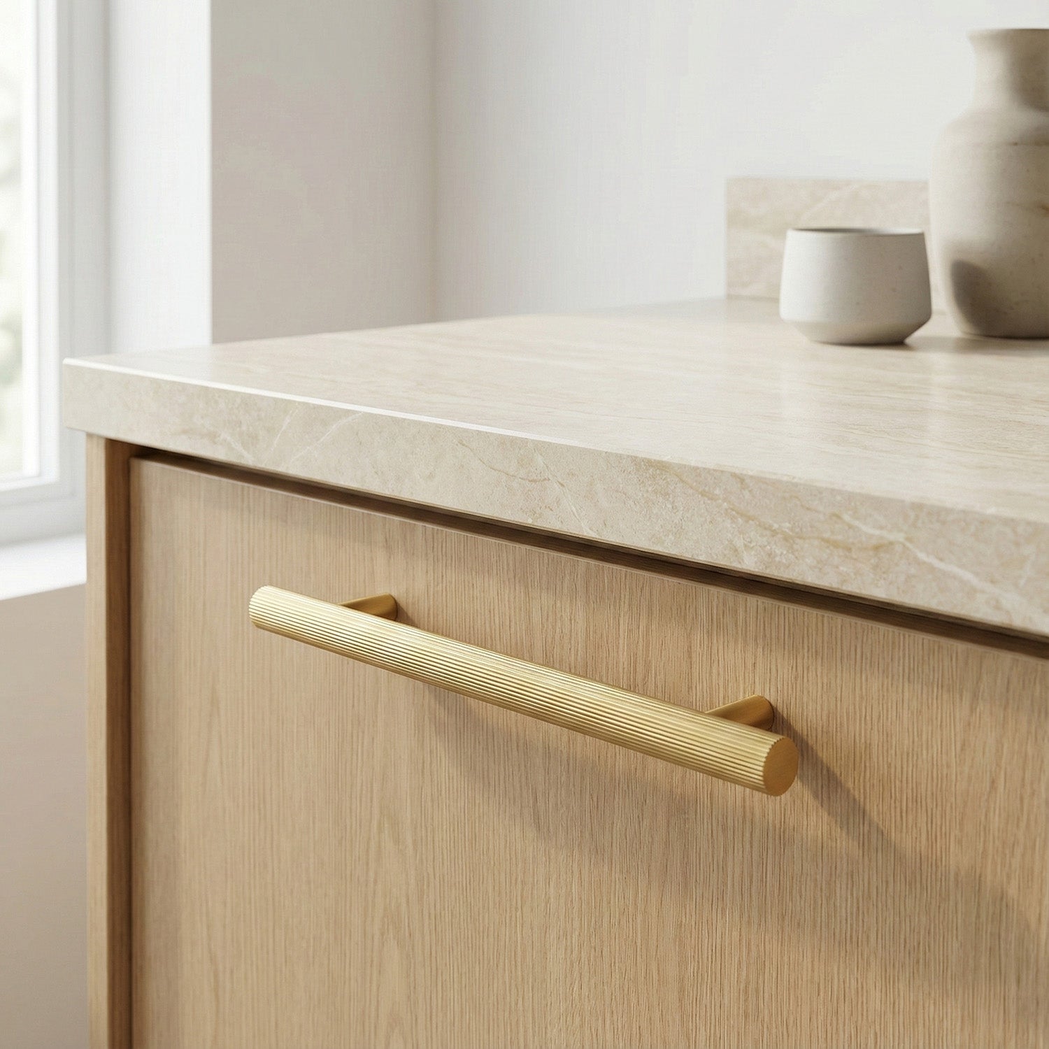 The Aristocrat Brass Cabinet Pull - Mid Century Modern Design