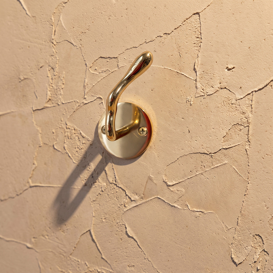 Serpent Brass Wall Hook