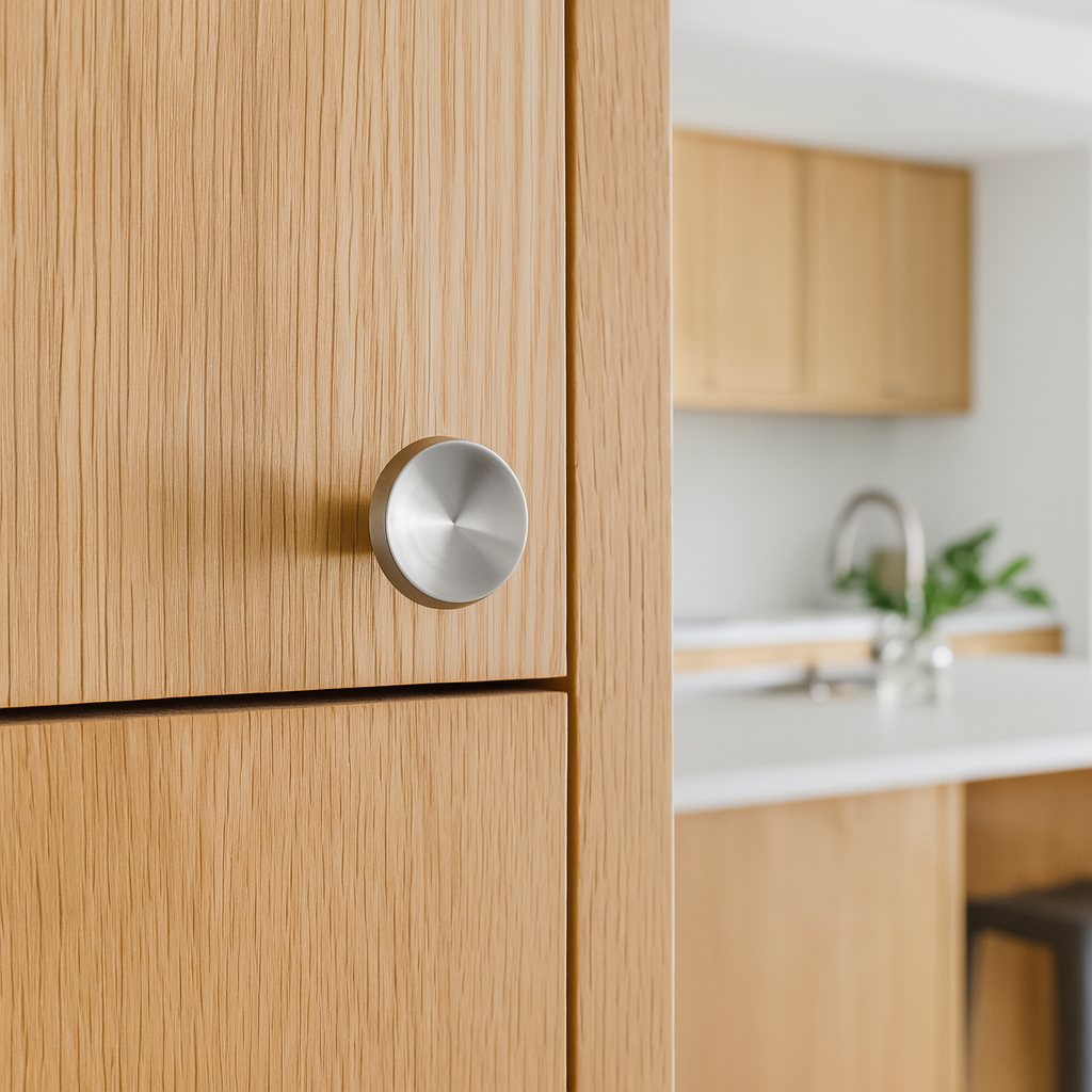 Milan Nickel Modern Cabinet Knob