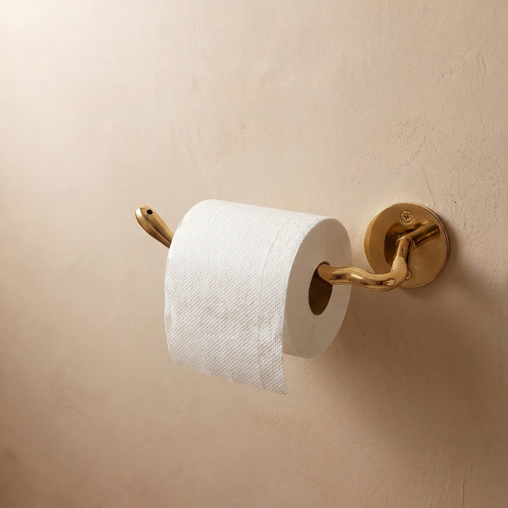 Serpent Brass Toilet Paper Tissue Holder