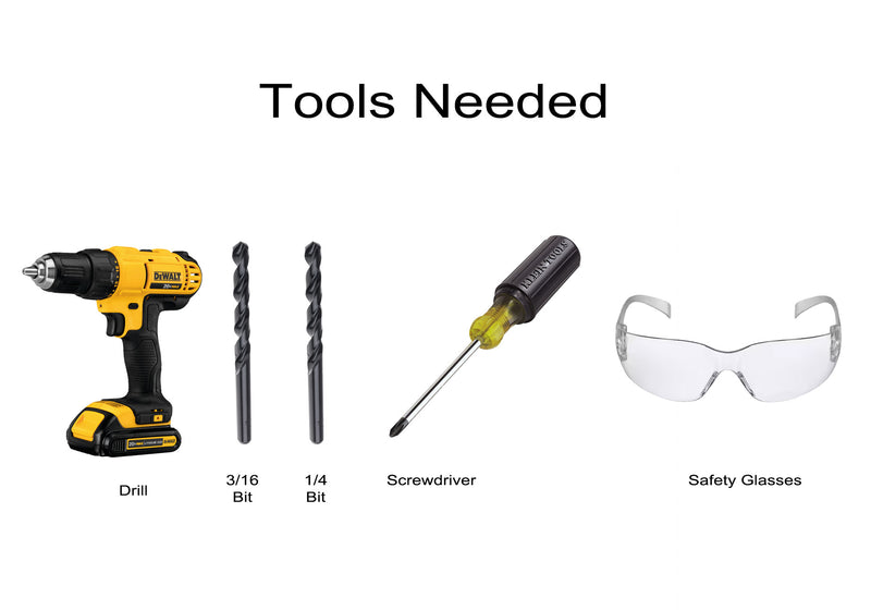 Tools needed for installation