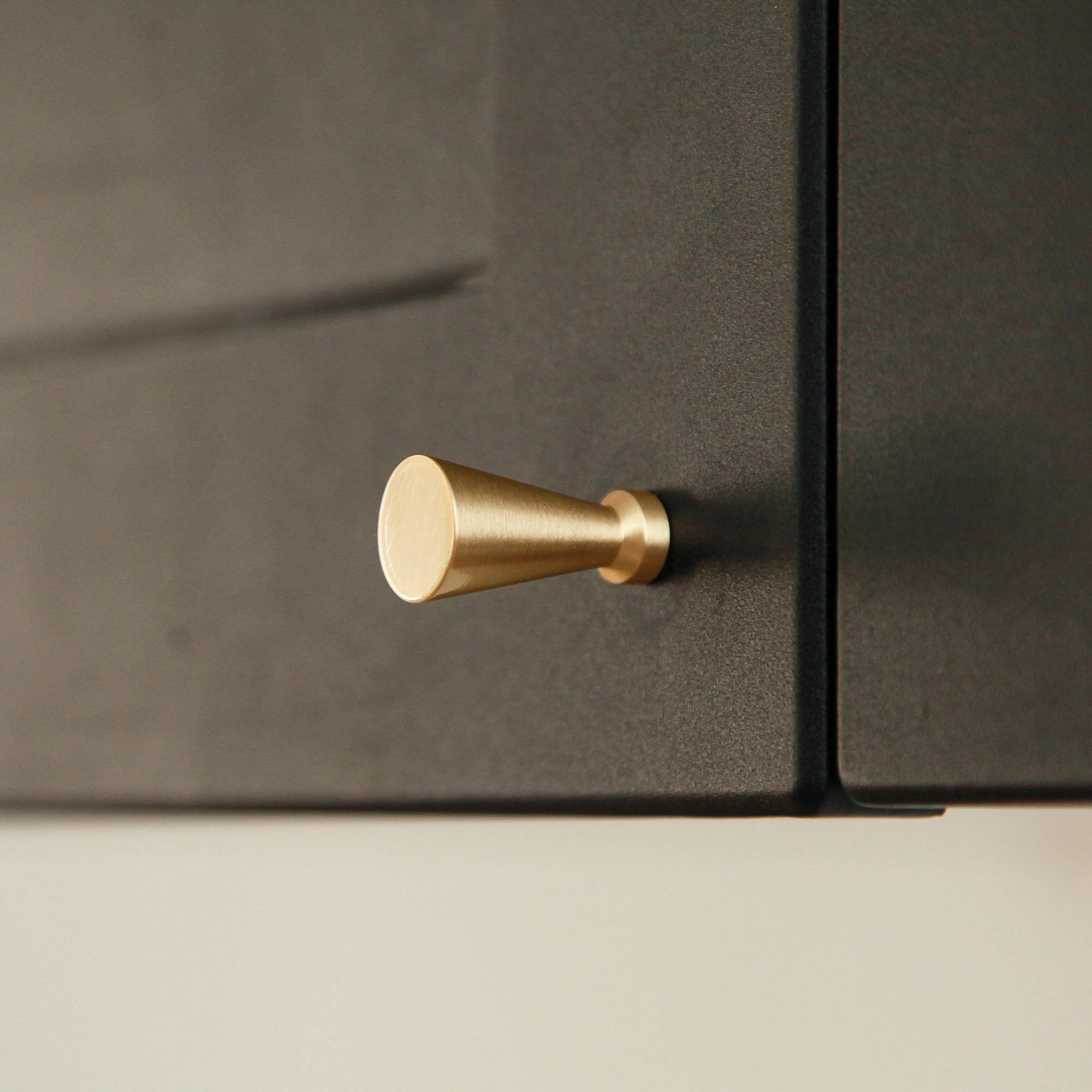 Oslo Mid-Century Modern Solid Brass McCobb Style Cabinet Hardware Knob