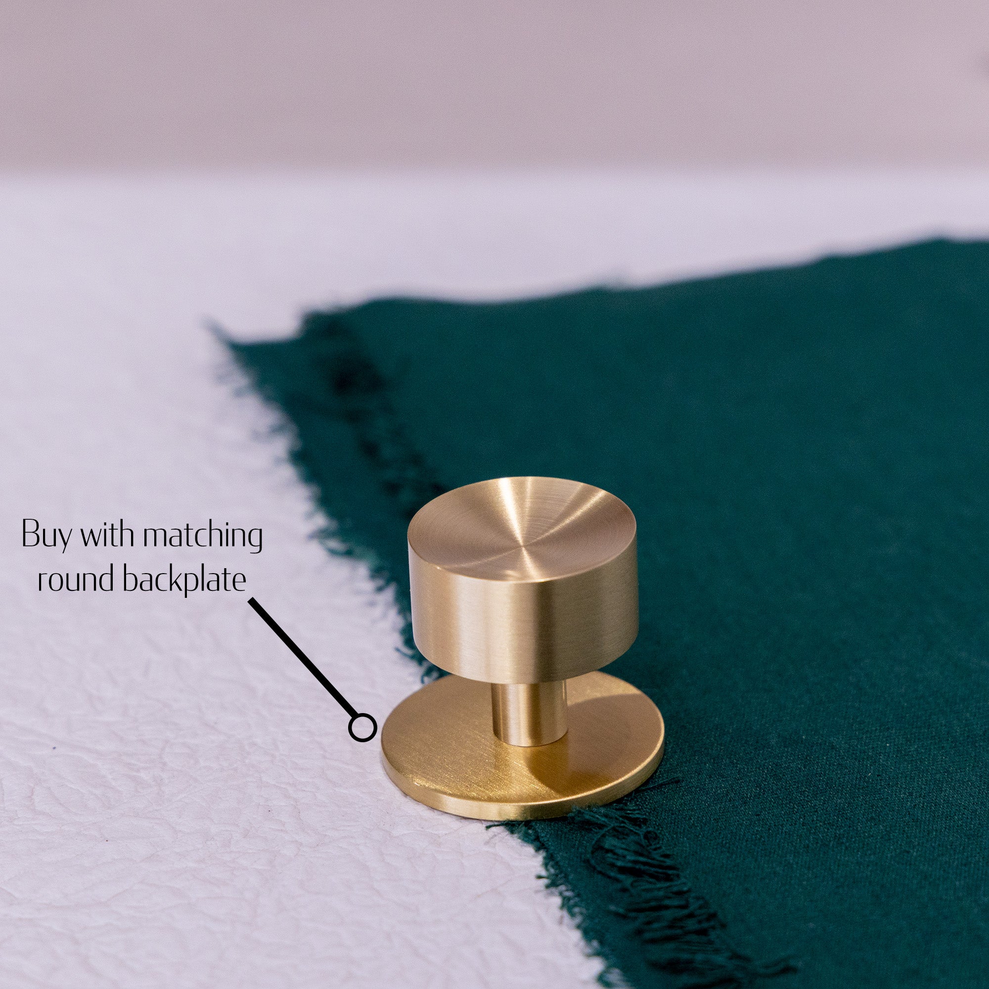 Solid Brass Concave Mid Century Modern Cabinet Knob